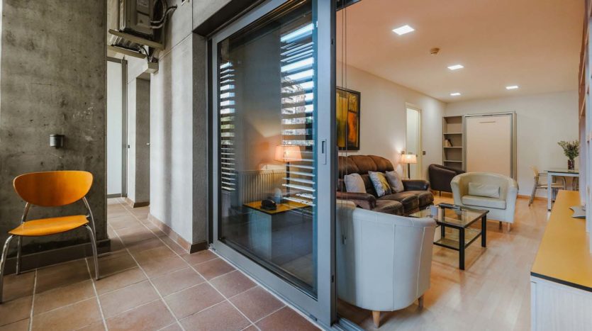 Residencia de estudiantes Sarrià en Barcelona apartamento individual con terraza