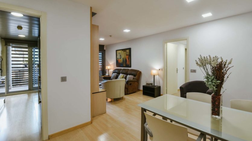 Residencia de estudiantes Sarrià en Barcelona apartamento individual comedor