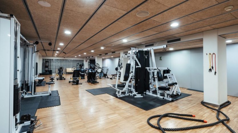 Residencia de estudiantes Sarrià en Barcelona gimnasio