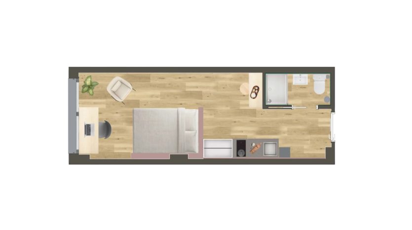 Residencia Estudiantes Camplus Barcelona Estudio Premium