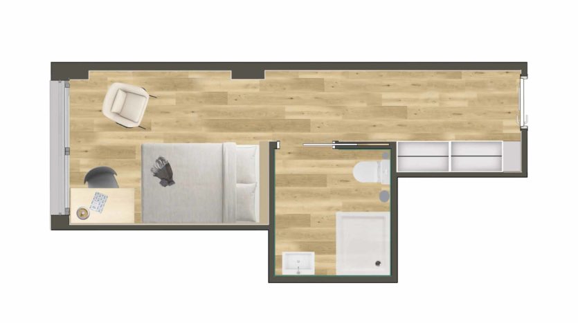 Residencia Estudiantes Camplus Barcelona Habitación Individual Premium