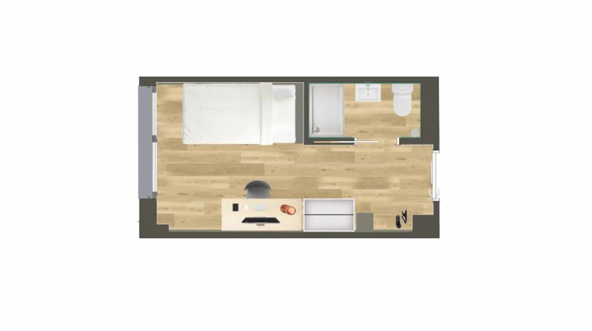 Residencia Estudiantes Camplus Barcelona Habitación Individual