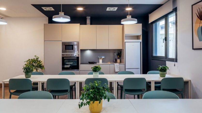 Residencia Estudiantes Camplus Oviedo Aller Cocina Común