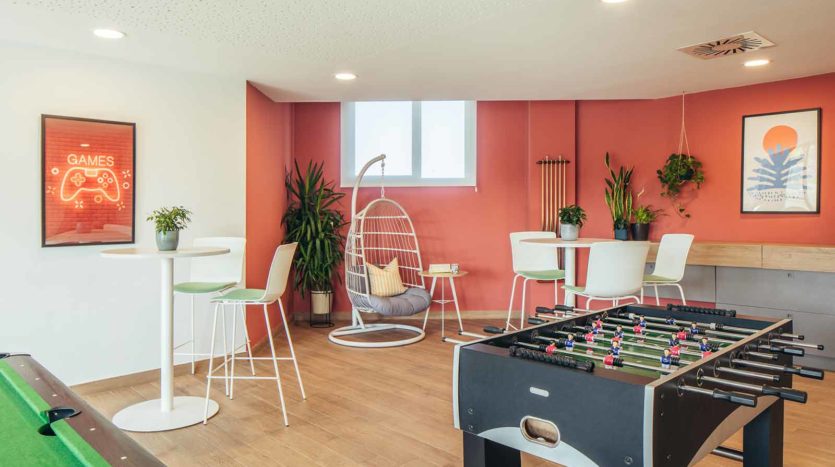 Residencia Universitaria Camplus Salamanca sala de juegos