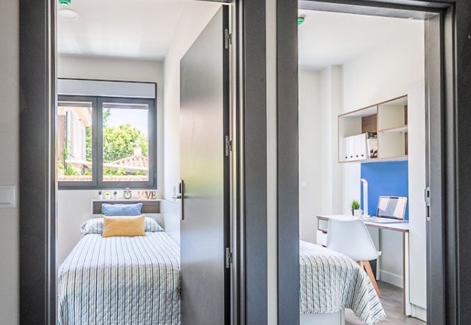 Residencia de estudiantes Camplus Sevilla habitación dos habitaciones