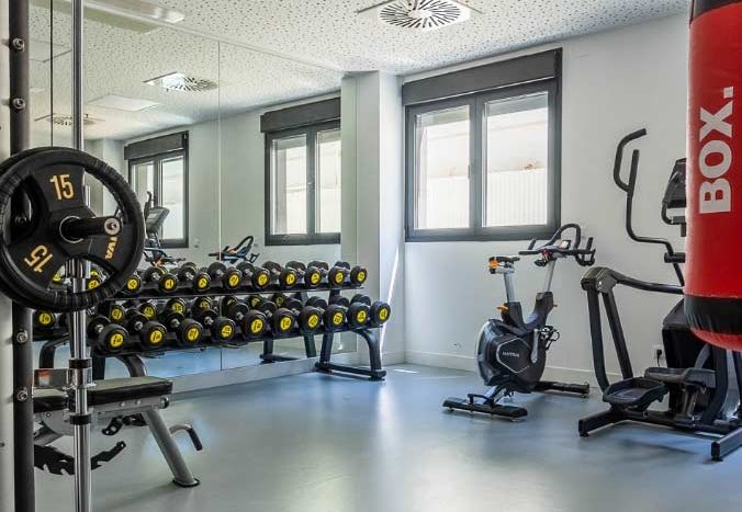 Residencia de estudiantes Camplus Sevilla gimnasio
