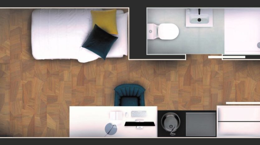 Residencia de estudiantes Camplus Sevilla habitación individual