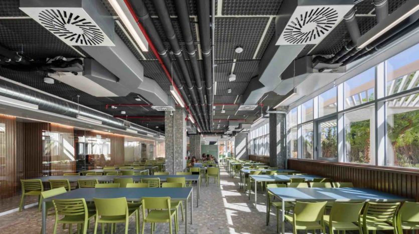 Residencia de estudiantes Camplus Valencia comedor sala