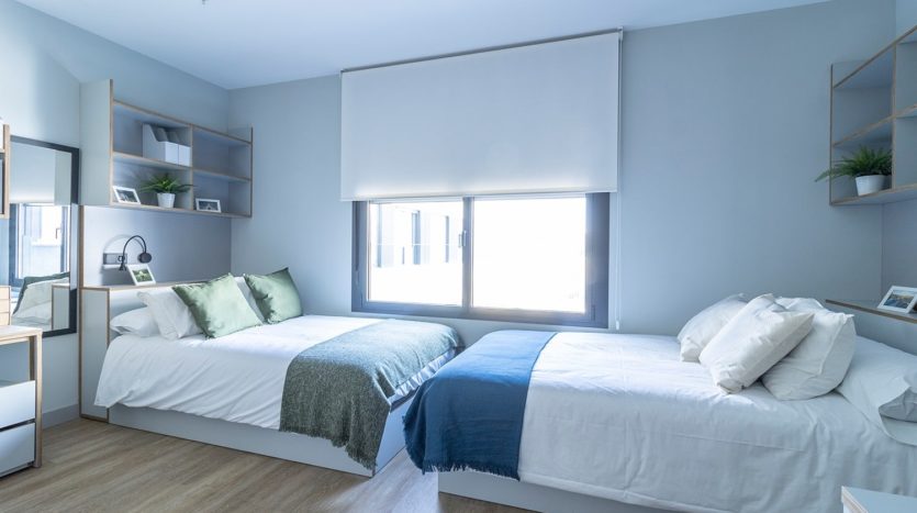 Habitación doble Residencia de Estudiantes Kadora en Sevilla