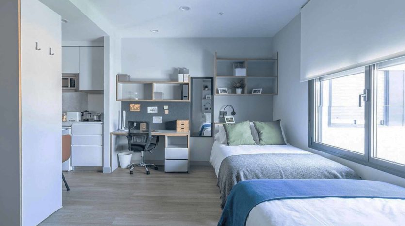 Residencia de Estudiantes Kadora en Sevilla Estudio para dos