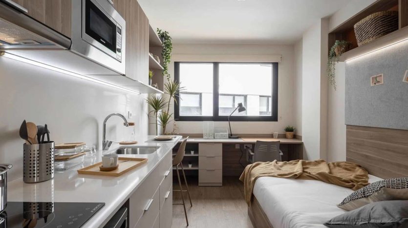 Residencia Estudiantes AMRO en Pamplona estudio estándar