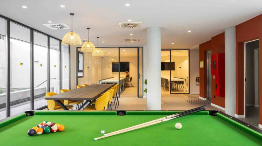Residencia de estudiantes AMRO Salamanca zona de juegos