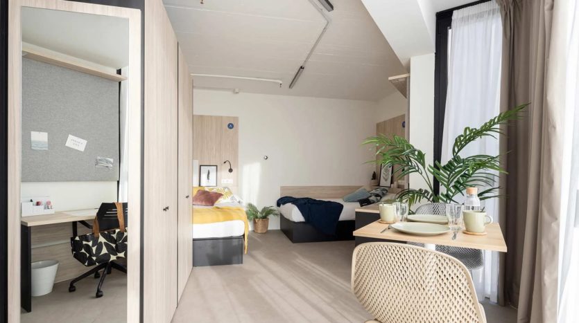 Residencia de estudiantes Valencia AMRO estudio doble estándar