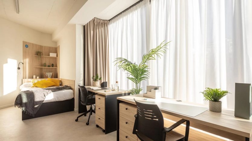 Residencia de estudiantes Valencia AMRO estudio doble superior
