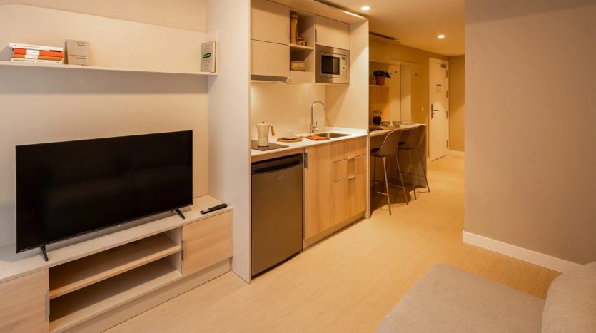 Residencia de estudiantes AMRO Valencia Puerto apartamento superior con terraza