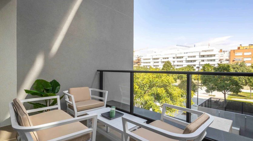 Residencia Universitaria Getafe terraza en habitación