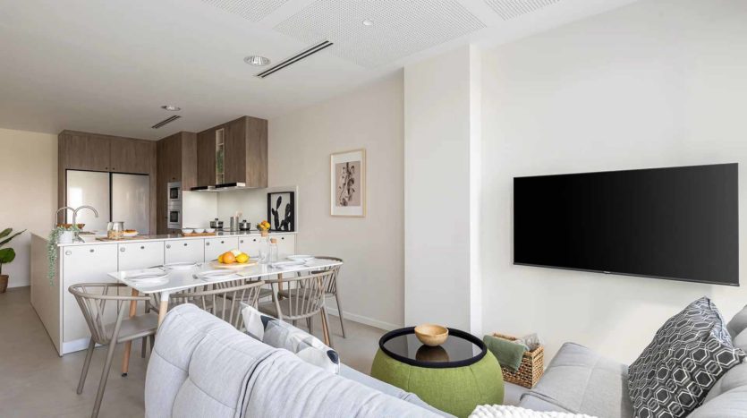 Residencia Universitaria Getafe zona de estar en habitación