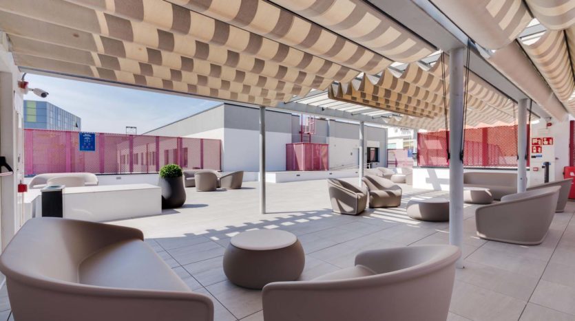 Residencia Universitaria Livensa Living Barcelona Marina azotea