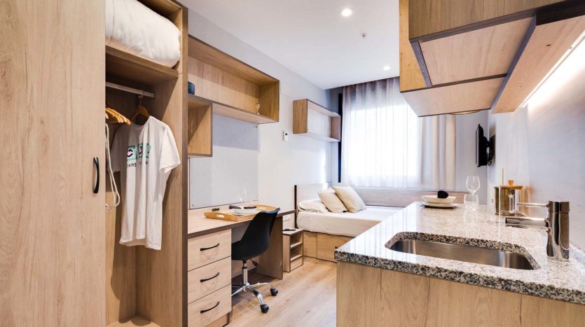 Residencia Universitaria Livensa Living Barcelona Marina estudio standard