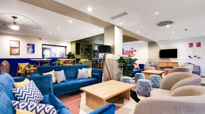 Residencia de estudiantes Madrid Aravaca Livensa Living sala de estar