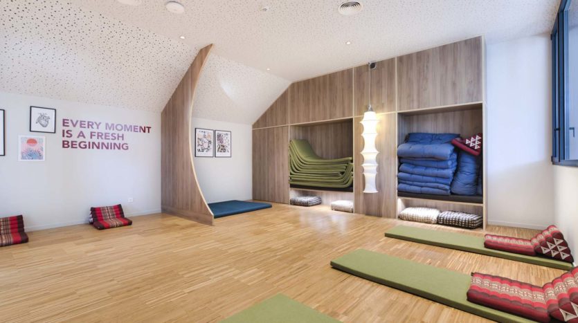 Residencia de estudiantes Madrid Getafe Livensa Living sala meditación