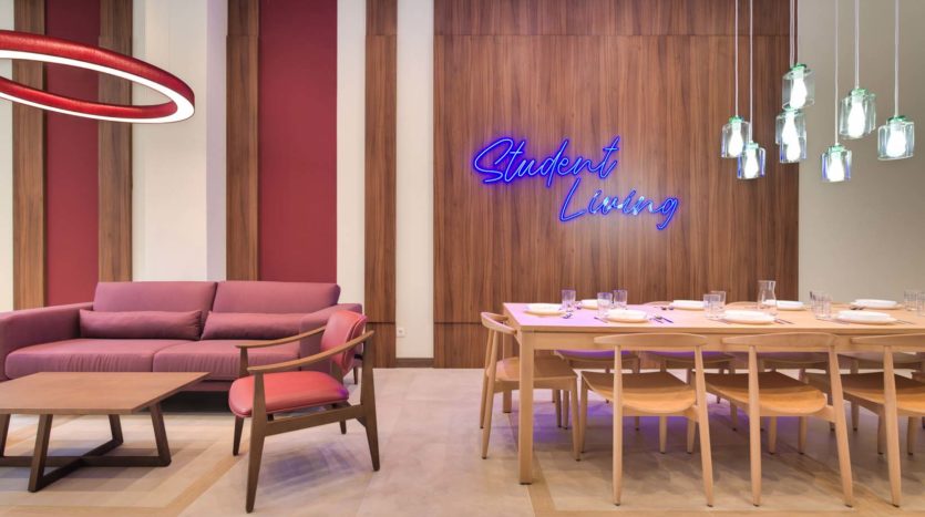 Residencia de estudiantes Livensa Living Pamplona sala común