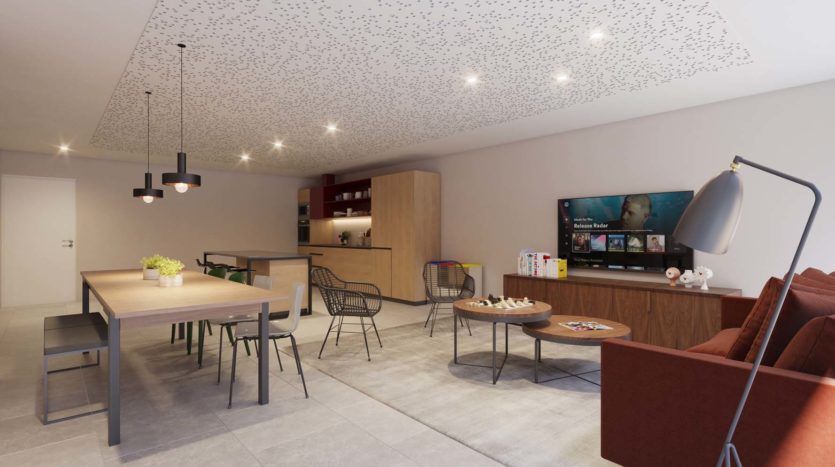 Salón privado en residencia de estudiantes Livensa Barcelona Parallel