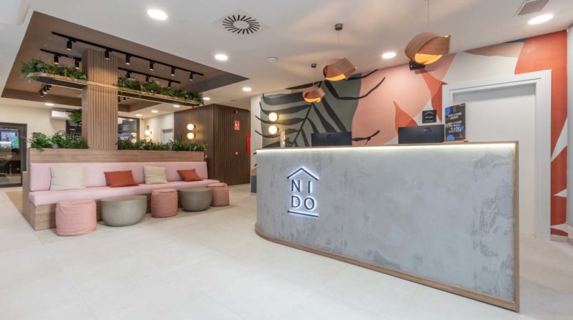 Residencia de estudiantes Nido Living Madrid recepción