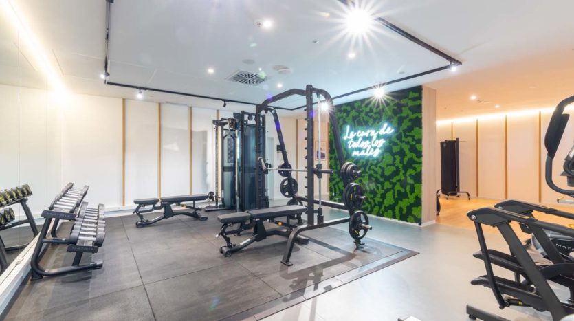 Residencia de estudiantes Nido Malvarrosa en Valencia gimnasio