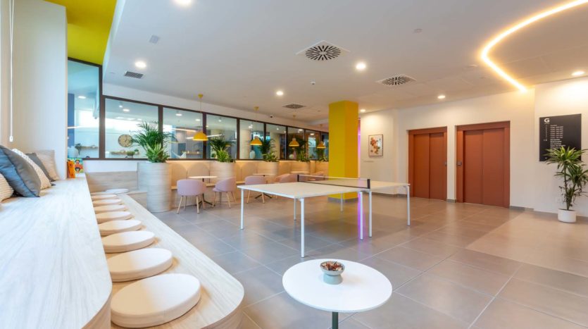 Residencia de estudiantes Nido Malvarrosa en Valencia área común