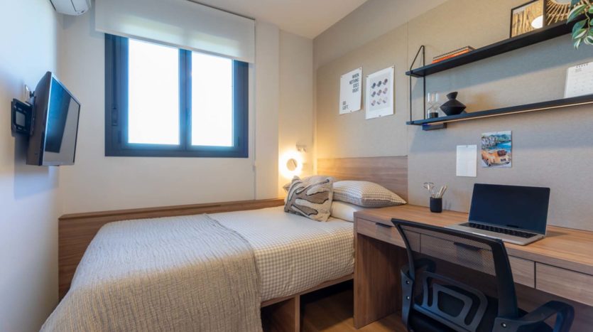 Alojamiento flexible Nido Living Principe Pio en Madrid classic room 2 camas