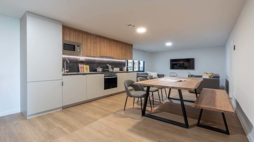 Alojamiento flexible Nido Living Principe Pio en Madrid estudio classic compartido 3 camas