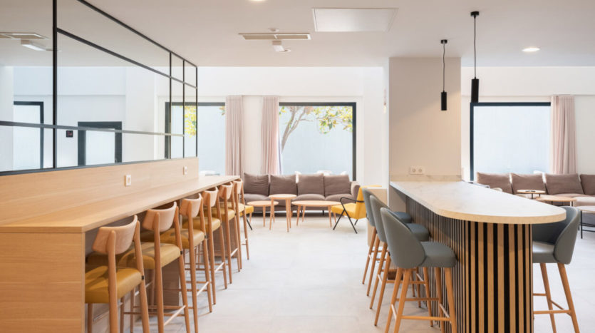 Residencia de estudiantes Nodis en Barcelona area común