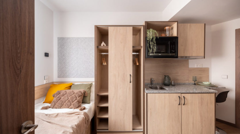 Residencia de estudiantes Nodis en Barcelona estudio individual
