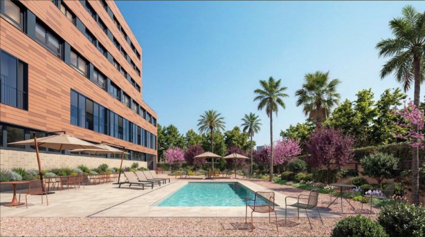 Residencia Estudiantes Camplus Barcelona Piscina