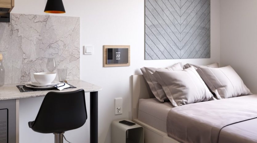 Residencia de estudiantes Nodis Sevilla cama de habitación