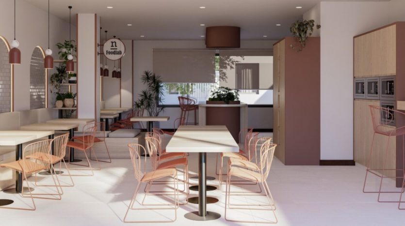 Residencia de estudiantes Nodis Sevilla cocina FoodLab