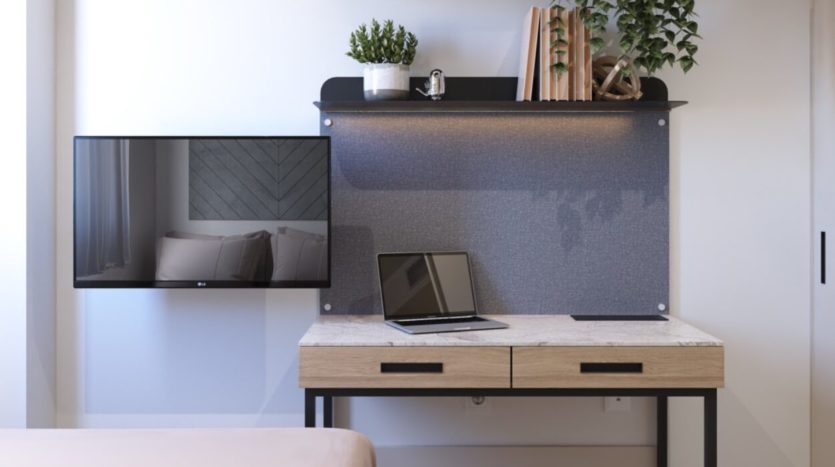 Residencia de estudiantes Nodis Sevilla escritorio de estudio