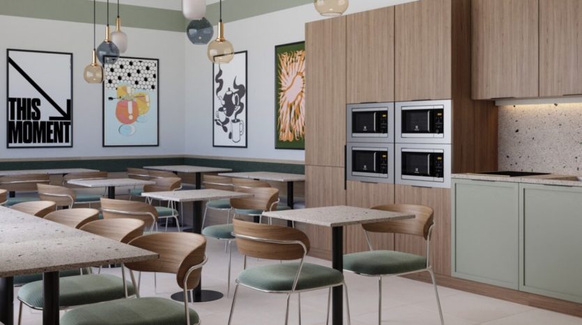 Residencia de estudiantes Nodis Málaga cocina común