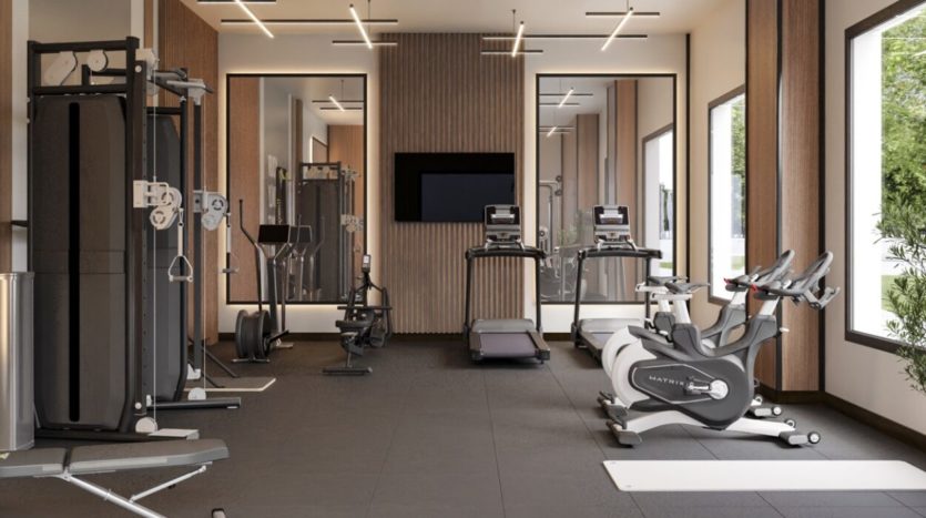 Residencia de estudiantes Nodis Málaga gimnasio