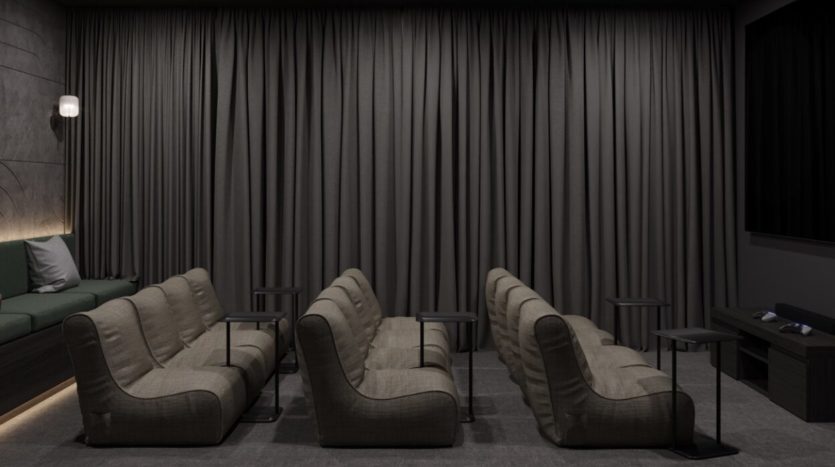 Residencia de estudiantes Nodis Málaga sala de cine