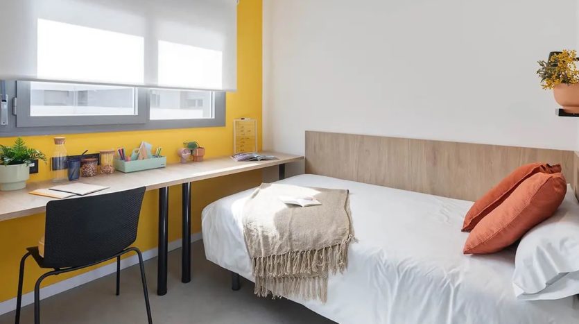 Residencia de estudiantes Sevilla Bermejales habitación individual básica