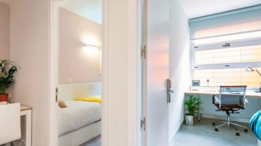 Residencia de estudiantes Yugo Galdós en Madrid habitación individual