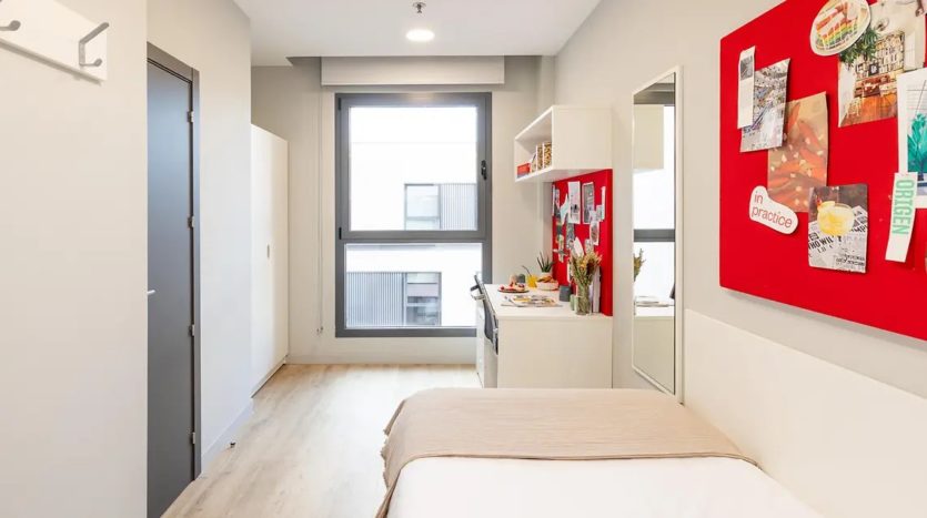 Residencia de estudiantes en Madrid Emilia Pardo Bazán habitación individual