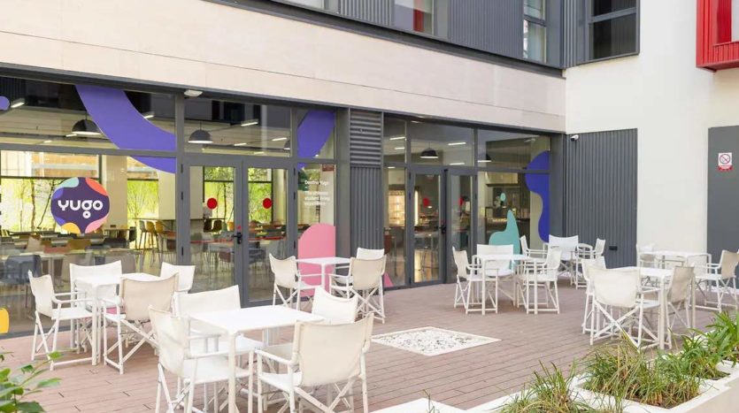 Residencia de estudiantes en Madrid Emilia Pardo Bazán comedor exterior